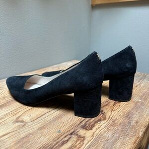 Cole Haan chunky suede leather heel